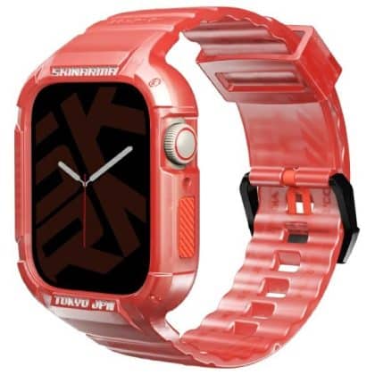 Skinarma 2-In-1 Saido Λουράκι + Θήκη Για Apple Watch 45/44mm - Κόκκινο
