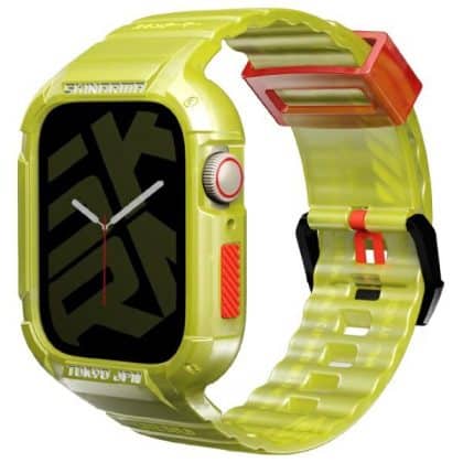 Skinarma Saido 2in1 Θήκη & Λουράκι Για Apple Watch 45/44mm Κίτρινο Νεόν