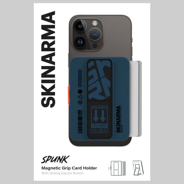 Πορτοφόλι Skinarma Mirage Spunk Με Μαγνητική Στήριξη Χρώματος Μπλε - Image 4