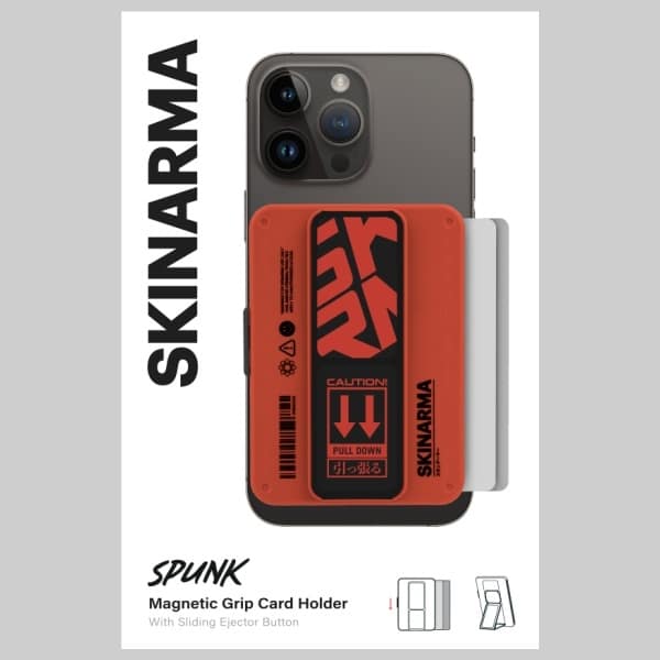 Πορτοφόλι Skinarma Mirage Spunk Με Μαγνητική Στήριξη Και Λαβή - Πορτοκαλί - Image 4