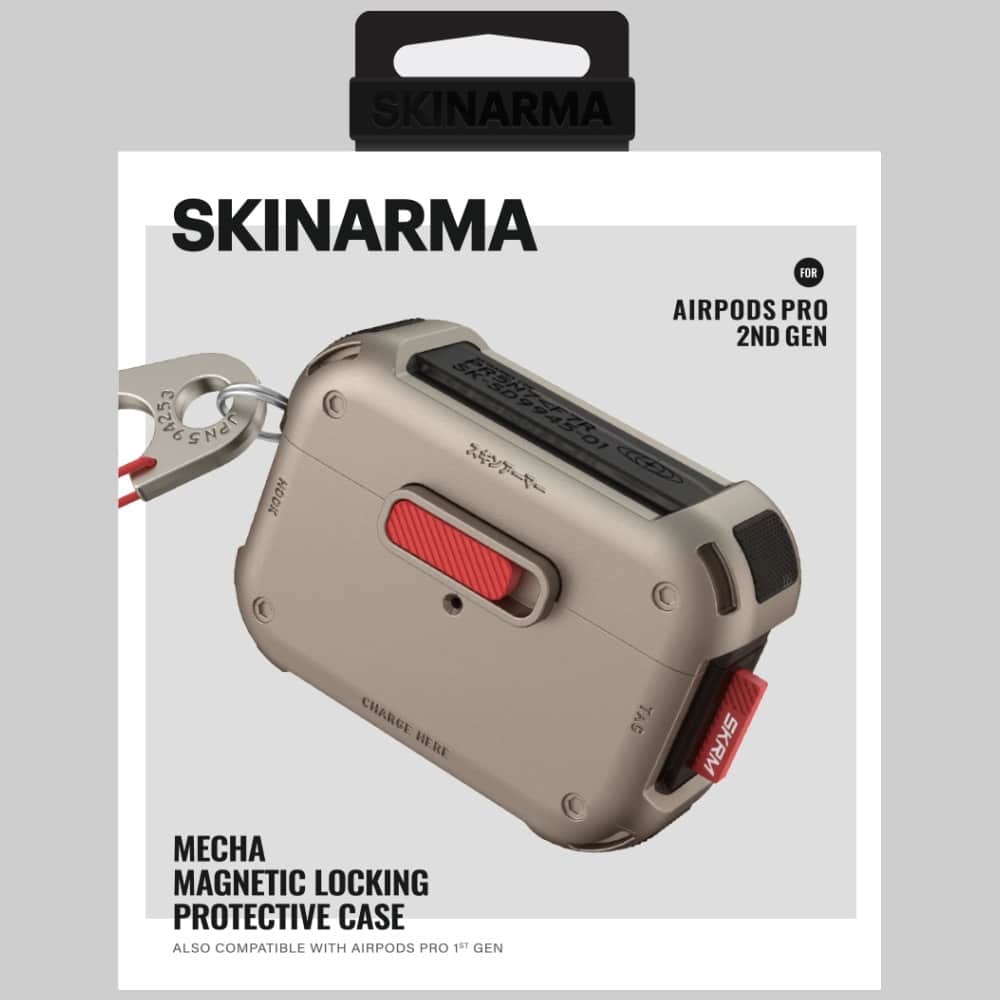 Θήκη Skinarma Mecha Για Airpods Pro 2 Σε Χρυσό - Image 5