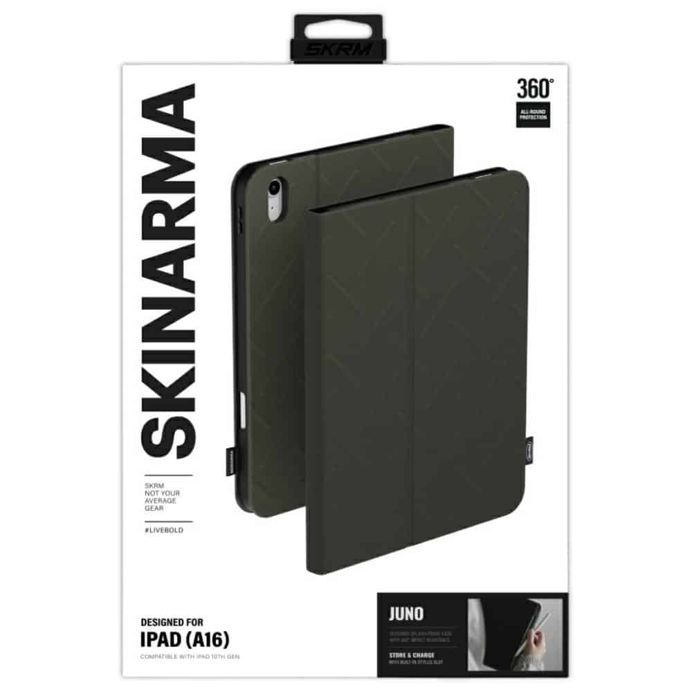 Θήκη Skinarma Juno Για iPad A16 2025 Σε Ελαιόχρωμο - Image 6