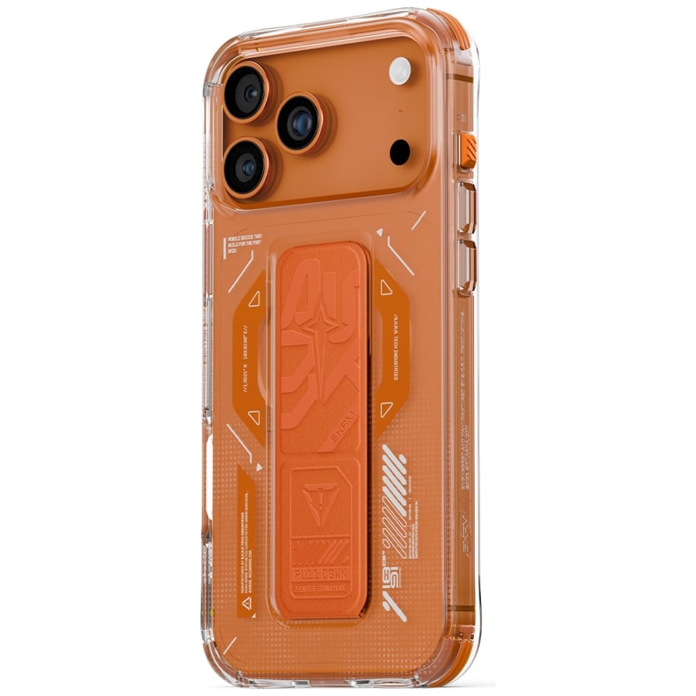 Θήκη Skinarma Helio Για iPhone 17 Pro Max Με Μαγνητική Φόρτιση + Βάση Στήριξης Πορτοκαλί - Image 2