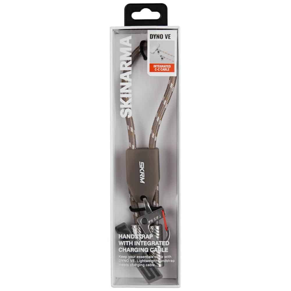 Universal 2in1 Λουράκι/Καλώδιο Λαιμού Τηλεφώνου Skinarma Dyno Ve USB-C/usb-C Σε Μπεζ - Image 3