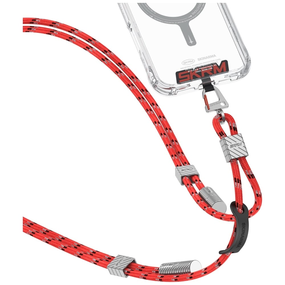 Universal 2in1 Λουράκι/Καλώδιο Λαιμού Τηλεφώνου Skinarma Dyno Ve USB‑c/usb‑c Σε Κόκκινο - Image 2