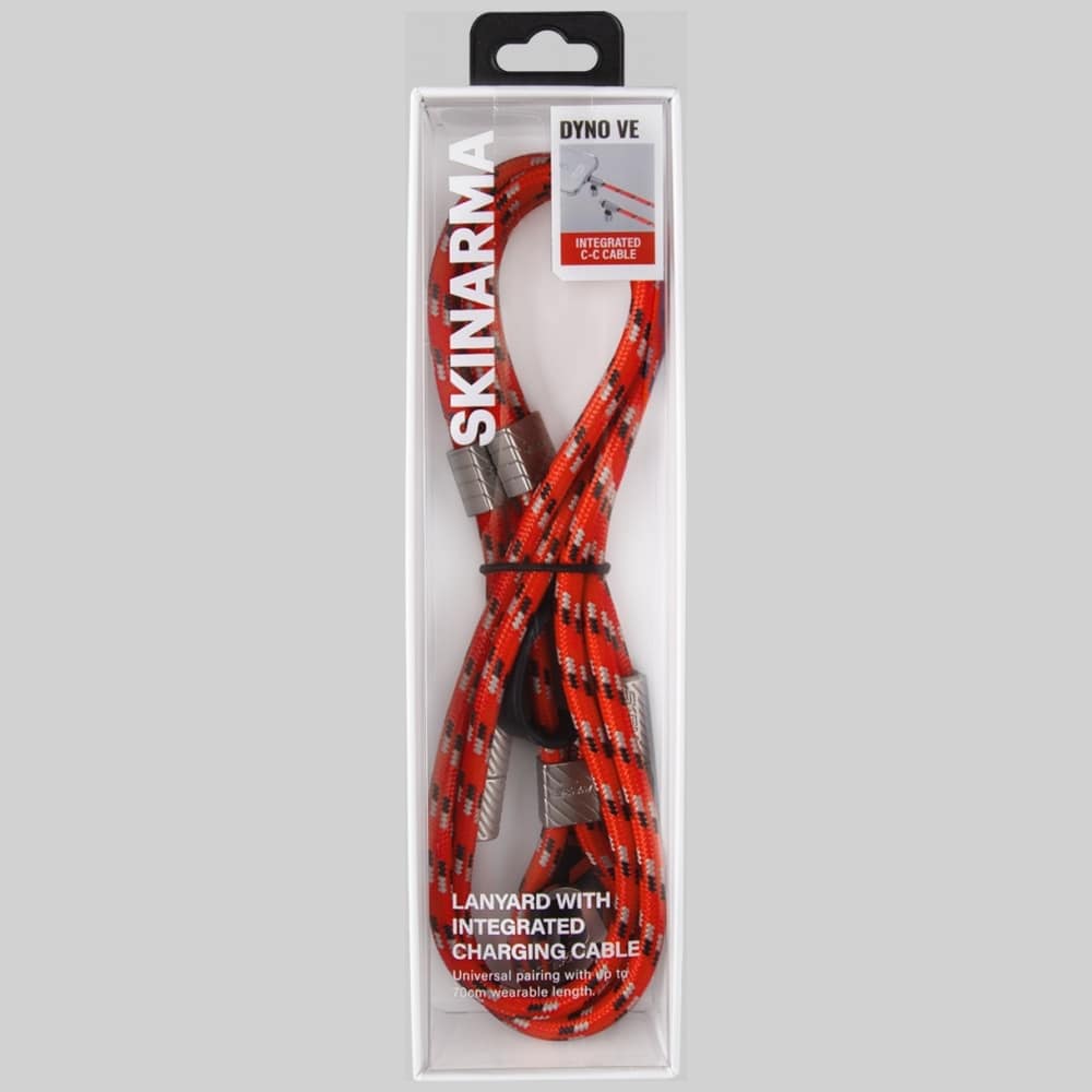 Universal 2in1 Λουράκι/Καλώδιο Λαιμού Τηλεφώνου Skinarma Dyno Ve USB‑c/usb‑c Σε Κόκκινο - Image 8
