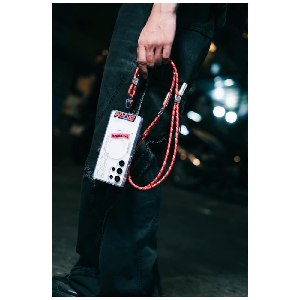 Universal 2in1 Λουράκι/Καλώδιο Λαιμού Τηλεφώνου Skinarma Dyno Ve USB-C/usb-C Niteglow - Image 6