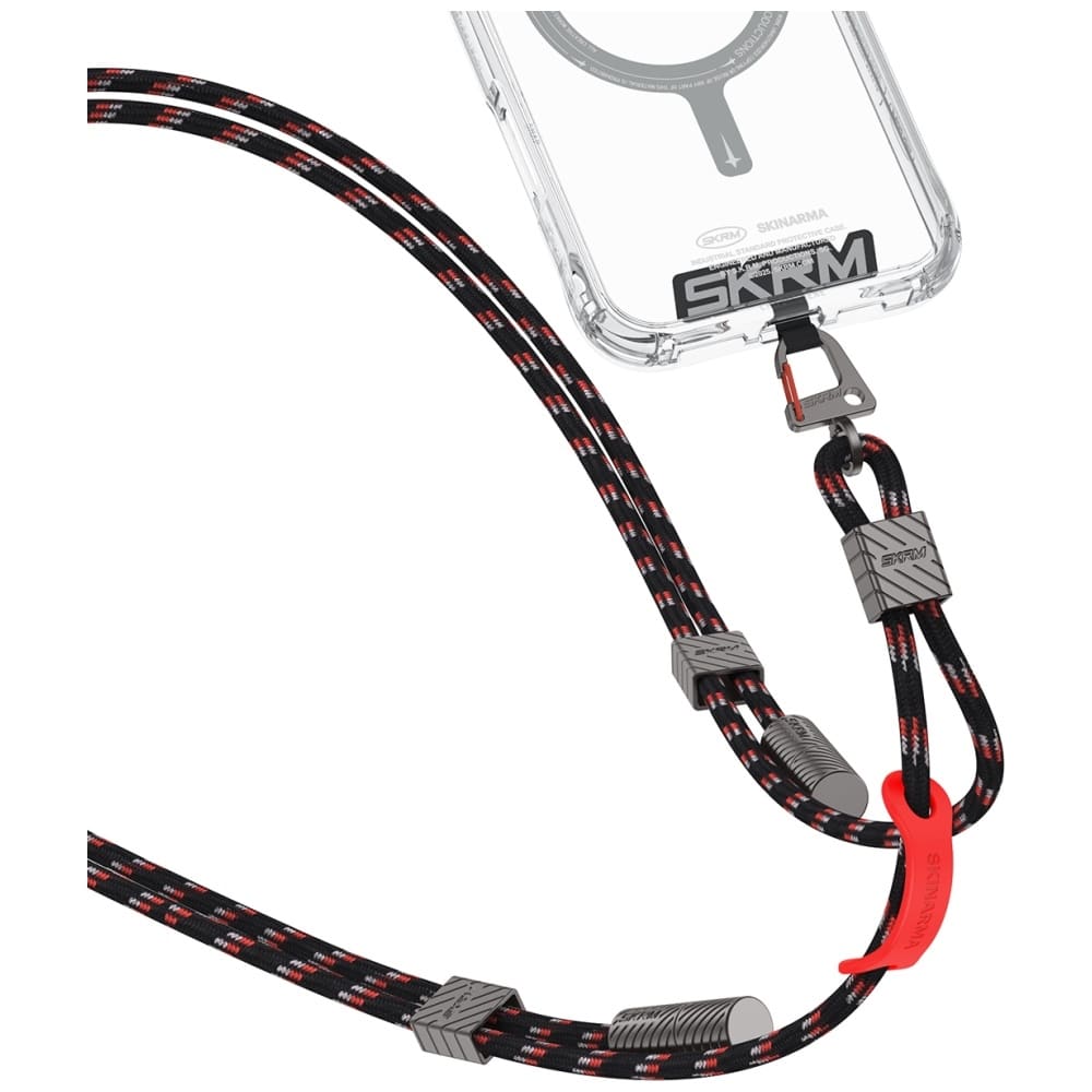 Universal 2in1 Λουράκι/Καλώδιο Λαιμού Τηλεφώνου Skinarma Dyno Ve USB-C/usb-C Μαύρο - Image 2