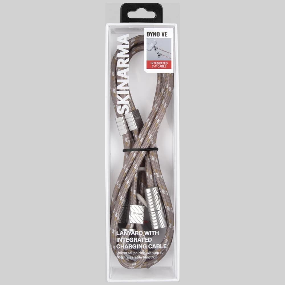 Universal 2in1 Λουράκι/Καλώδιο Λαιμού Τηλεφώνου Skinarma Dyno Ve USB-C/usb-C Σε Μπεζ - Image 7