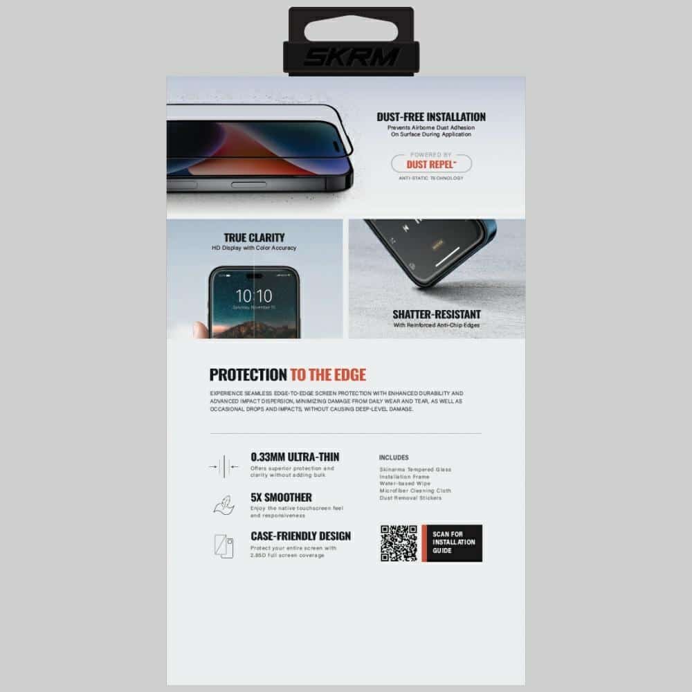 Skinarma True Clear Γυαλί Tempered Για iPhone 17 Pro Max Διαφανές - Image 3