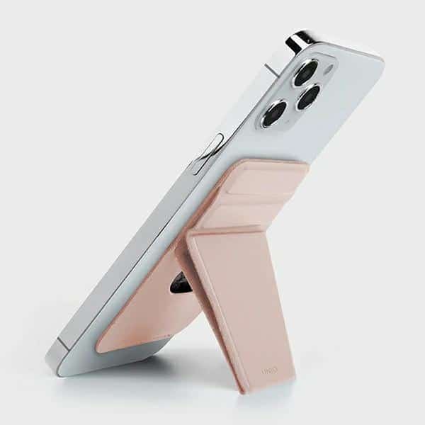 Uniq Lyft Magnetic Phone Holder Snap-On Stand And Card Holder Pink - Image 2