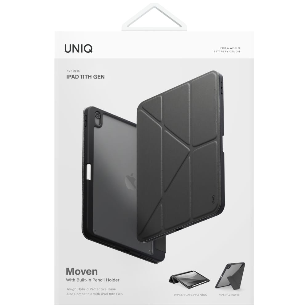 Case Uniq Moven For iPad 11" A16 (2025) / iPad 10.9" 10 Gen. (2022) Grey - Image 7