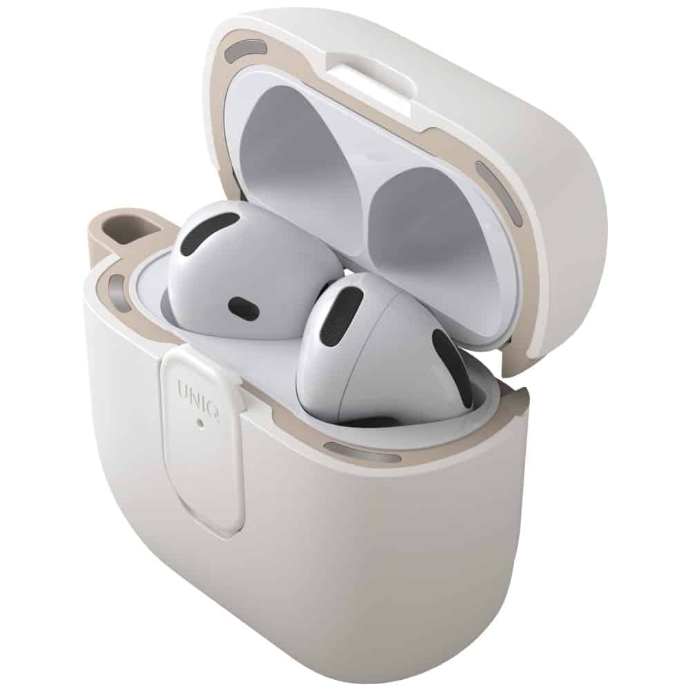 Case Uniq Clyde For Airpods 4 Lock Case Beige - Image 2