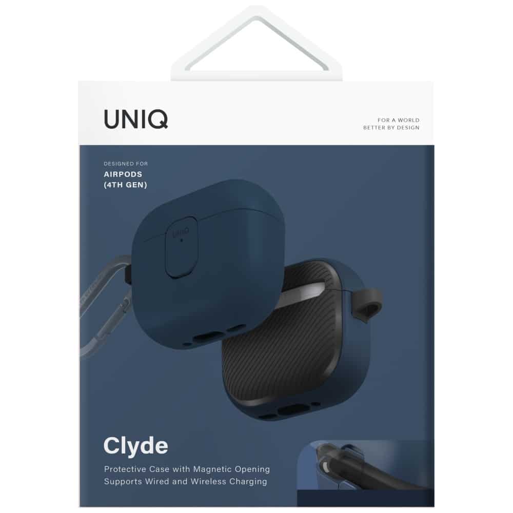 Case Uniq Clyde For Airpods 4 Lock Case Blue - Image 5