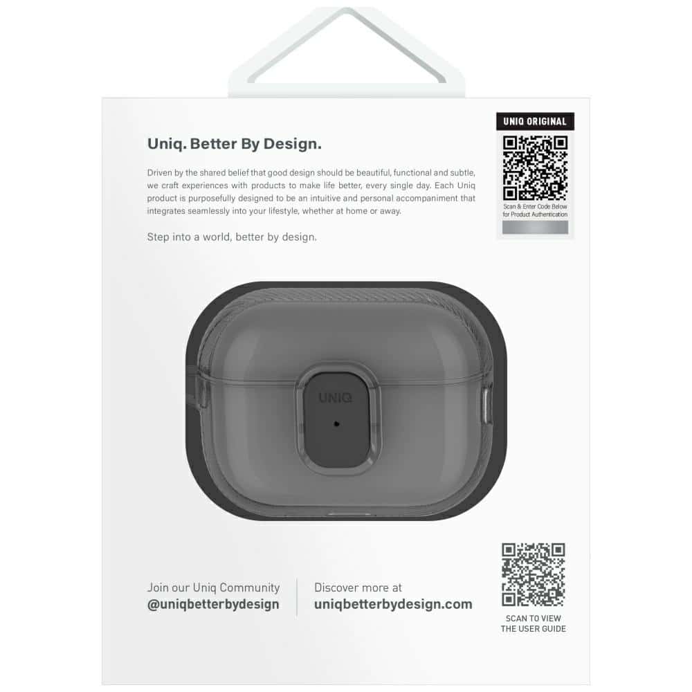 Case Uniq Glase Pro For Airpods Pro 2 Lock Case Transparent - Image 3