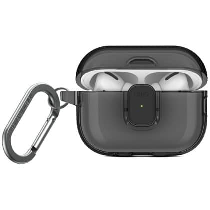 Case Uniq Glase Pro For Airpods Pro 2     Lock Case Smoke