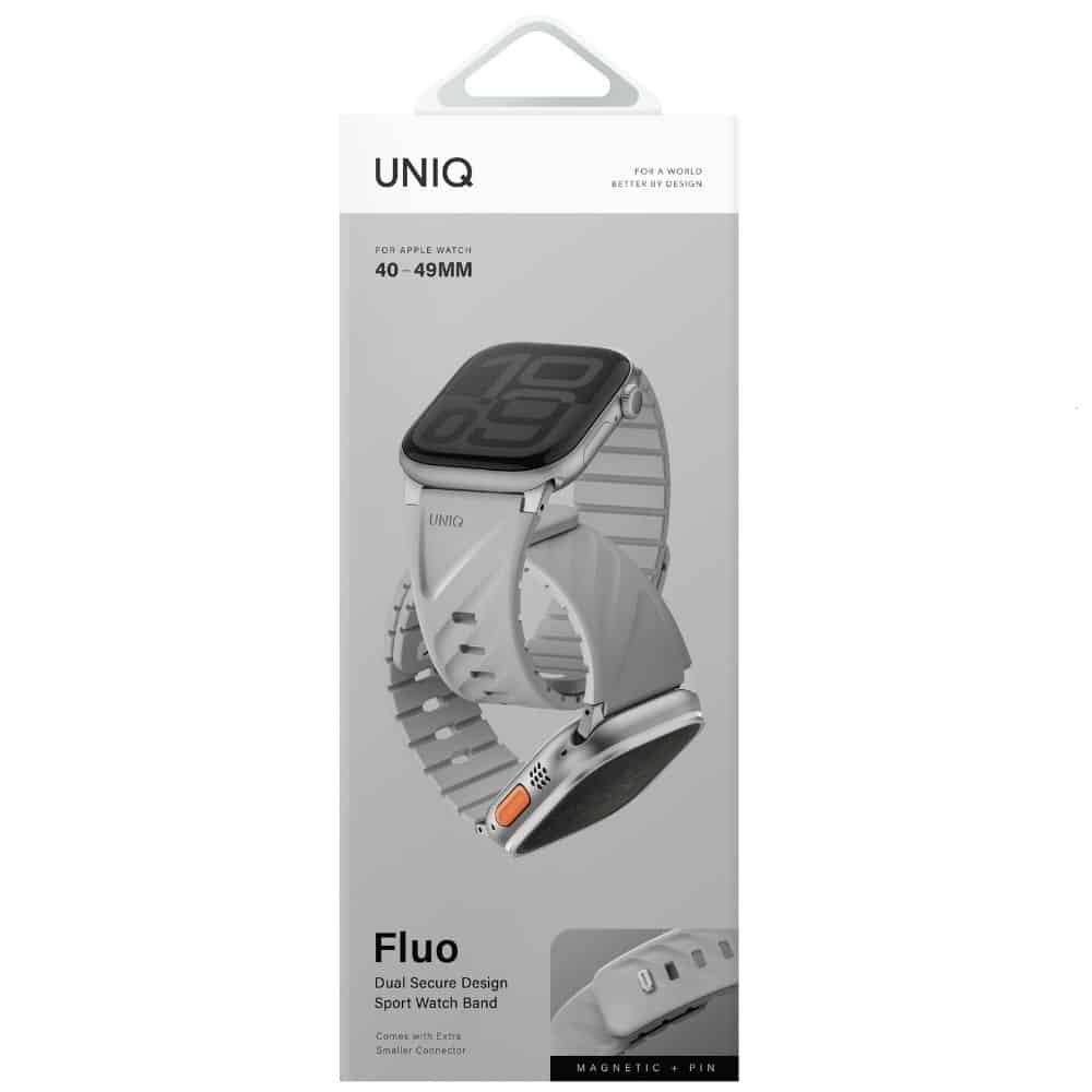 UNIQ Fluo - θήκη για Apple Watch 40mm / 41mm 42mm 44mm 45mm 46mm 49mm Ultra - Γκρι - Image 4