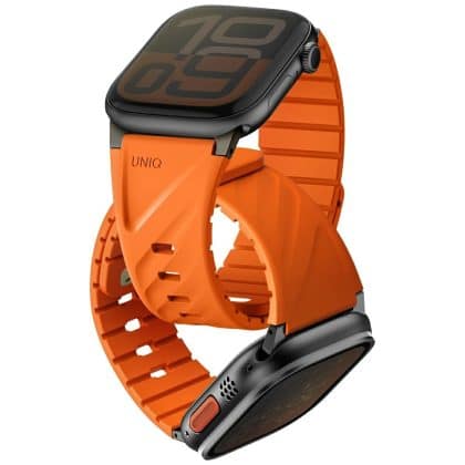 Strap Uniq Fluo για Apple Watch 49/46/45/44/42/41/40mm Magnetic Orange