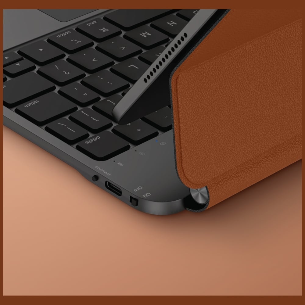 Case Uniq Venno Pro Magnetic Smart With Keyboard For iPad Pro 11" M4 (2024) Caramel - Image 5