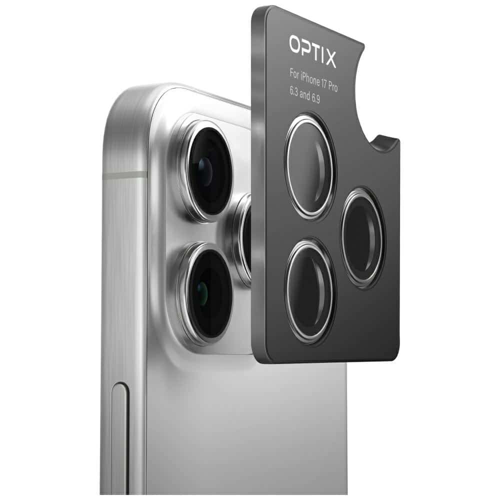 Uniq Optix Aluminum Camera Lens Protector για iPhone 17 With Applicator, Black - Image 2