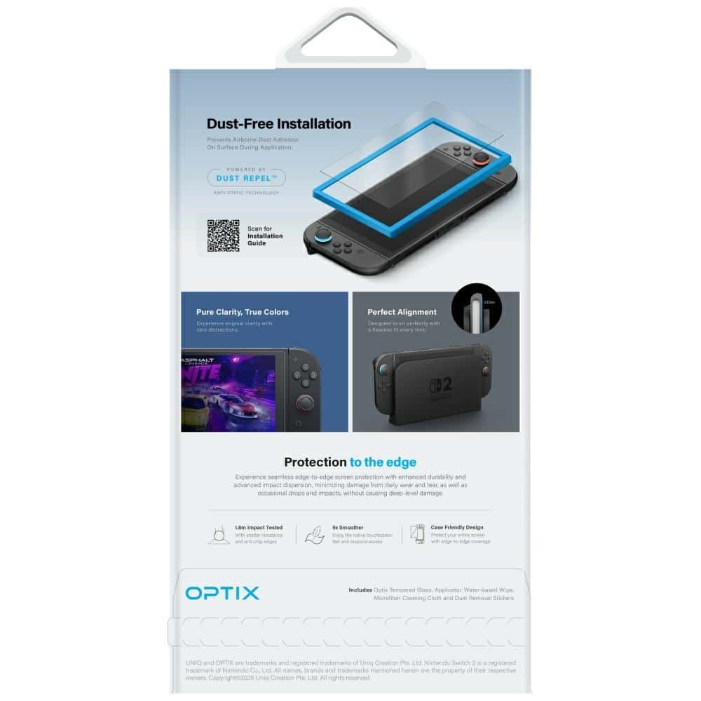 Uniq Optix Matte Tempered Glass For Nintendo Switch 2 Matte - Image 4