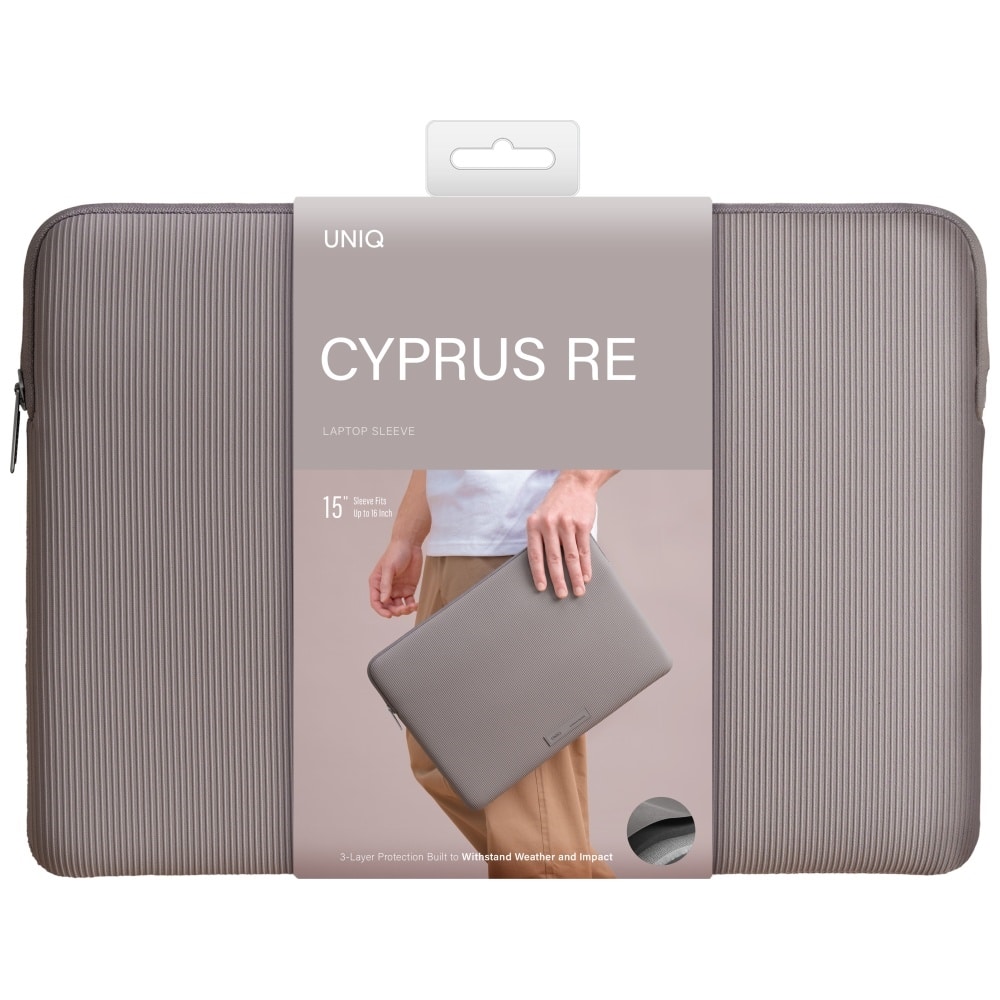 Θήκη Laptop Uniq Cyprus Ridge Edition 16" Ανθεκτική Στο Νερό Από Νιπρόν Γκρι - Image 7