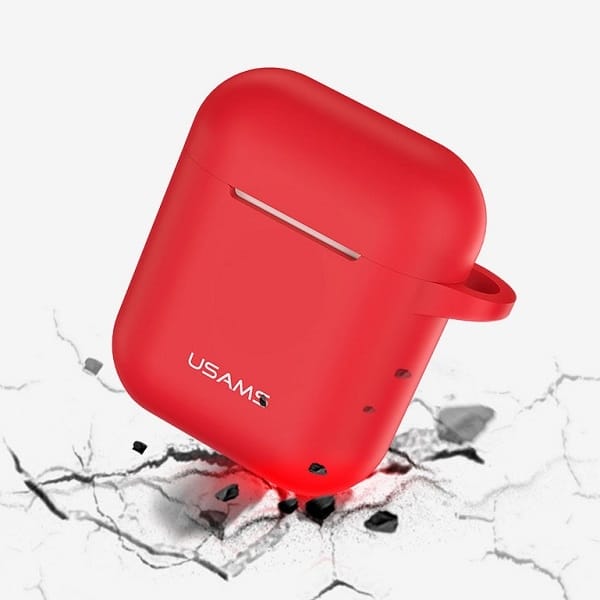 Usams Protective Case For Airpods Silicone Red Bh423ap04 (us-Bh423) - Image 3