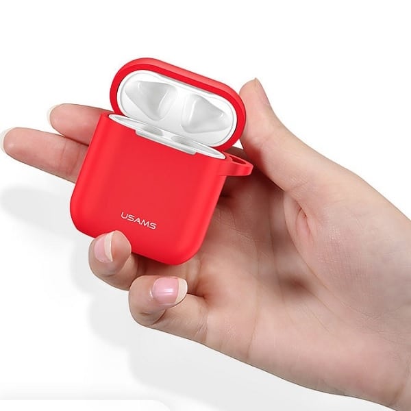 Usams Protective Case For Airpods Silicone Red Bh423ap04 (us-Bh423) - Image 4