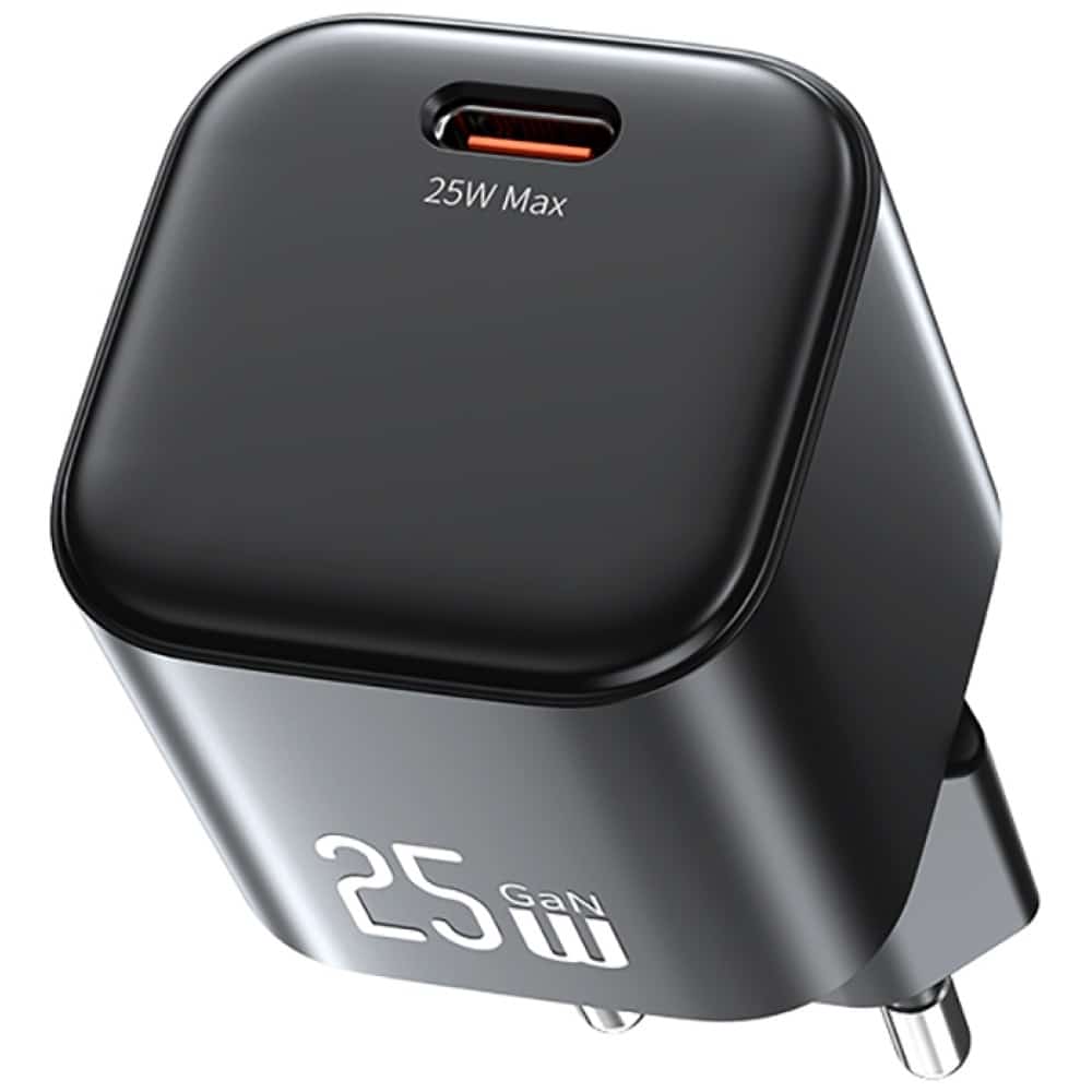 Charger Usams Jc Series Cc289 25w Gan Mini Fast Charger USB-C Black - Image 4