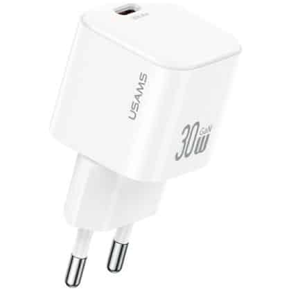 Wall Charger Usams Jo Series Cc262 30w USB-C + 1m USB-C/lightning Καλώδιο White