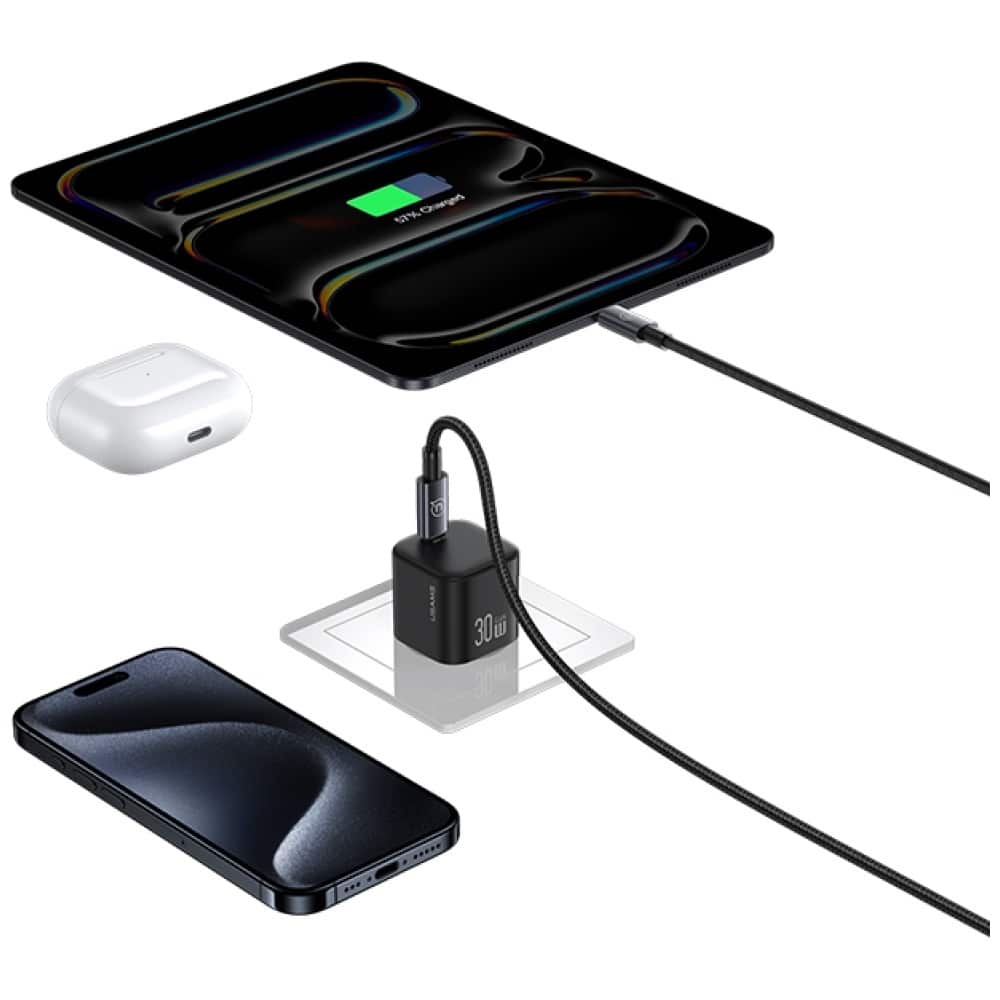 Wall Charger Usams Jo Series Cc262 30w USB-C + 1m USB-C/lightning Καλώδιο White - Image 5