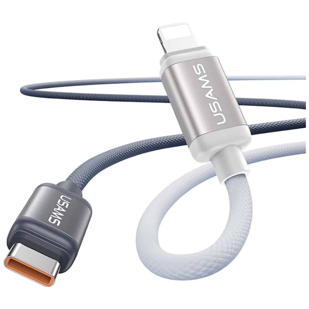 Καλώδιο Usams Bicolor Series Sj757 Pd 30w USB-C/lightning 1.2m Black And White - Image 2