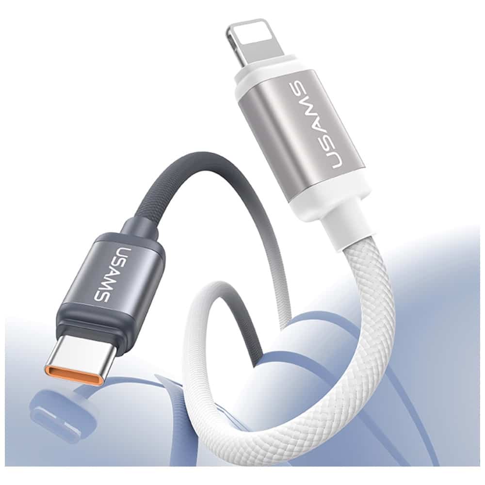 Καλώδιο Usams Bicolor Series Sj757 Pd 30w USB-C/lightning 1.2m Black And White - Image 4