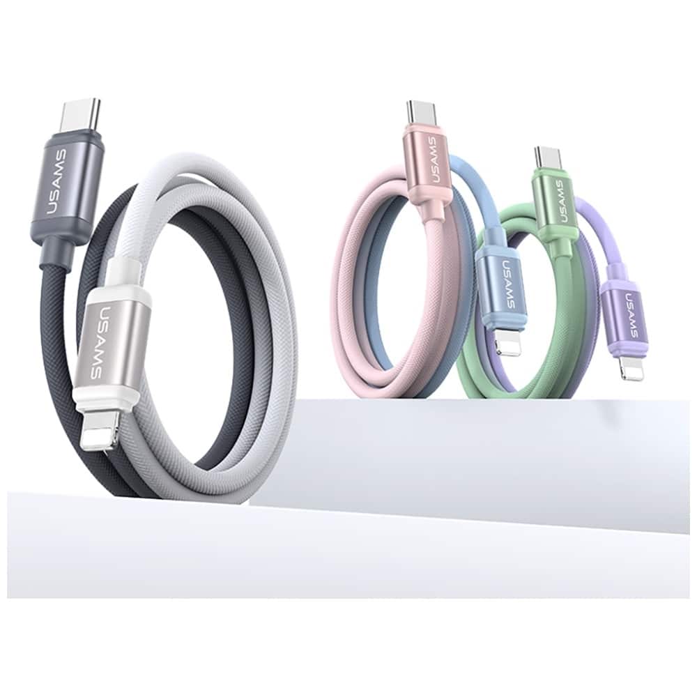 Καλώδιο Usams Bicolor Series Sj757 Pd 30w USB-C/lightning 1.2m Black And White - Image 5