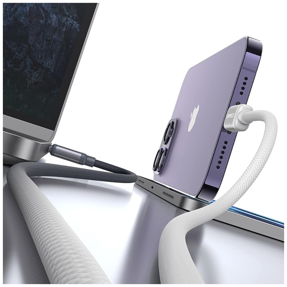 Καλώδιο Usams Bicolor Series Sj757 Pd 30w USB-C/lightning 1.2m Black And White - Image 6