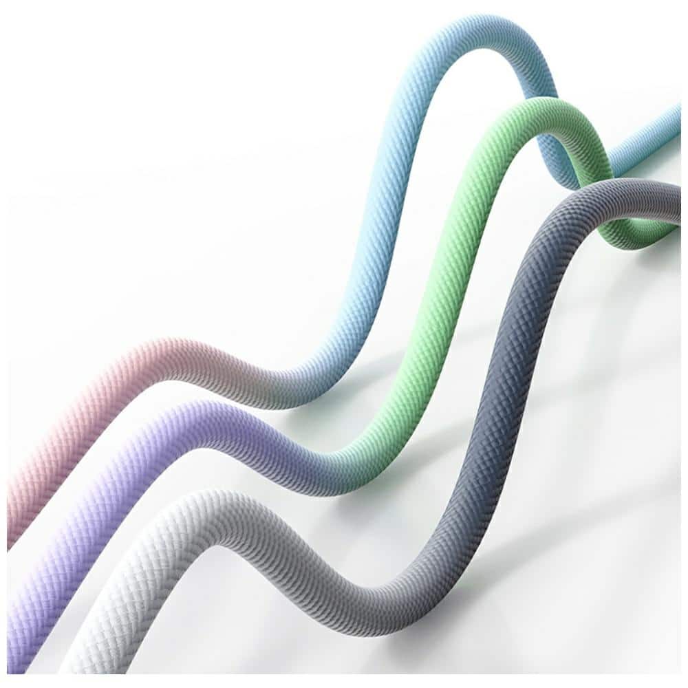 Καλώδιο Usams Bicolor Series Sj757 Pd 30w USB-C/lightning 1.2m Green And Purple - Image 3