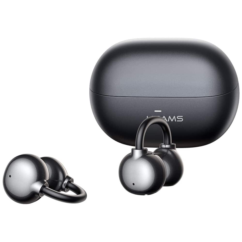 Earphones Bluetooth Usams Echo R02 Clip-On Wireless Grey - Image 3