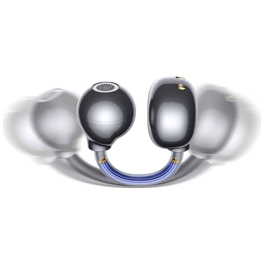 Earphones Bluetooth Usams Echo R02 Clip-On Wireless Grey - Image 6