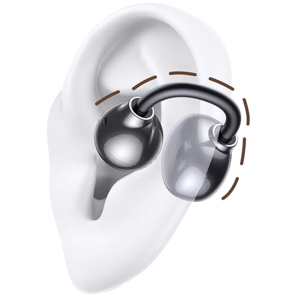 Earphones Bluetooth Usams Echo R02 Clip-On Wireless Grey - Image 7