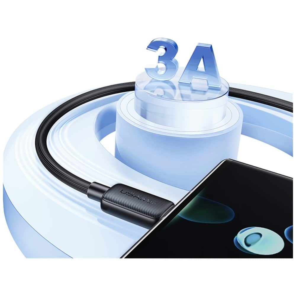 Καλώδιο Usams Ky Series Us-Sj693 3a USB-C To USB-A 2m White - Image 13
