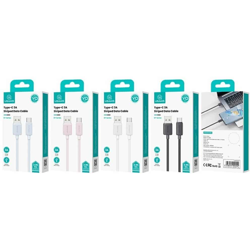 Καλώδιο Usams Ky Series Us-Sj693 3a USB-C To USB-A 2m White - Image 14