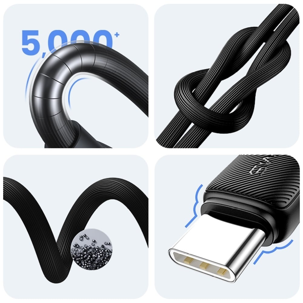 Καλώδιο Usams Ky Series Us-Sj693 3a USB-C To USB-A 2m White - Image 8