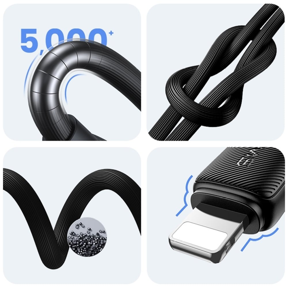 Καλώδιο Usams Ky Series Us-Sj694 2.4a Lightning To USB-A 2m White - Image 8