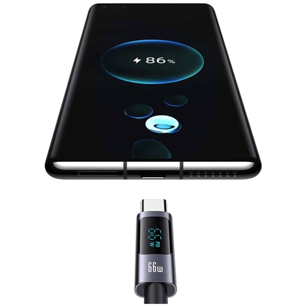 Καλώδιο Usams Sufeng Series Us-Sj673 66w 6a Fast Charging USB-C Do USB-A 1.2m Tarnish - Image 4