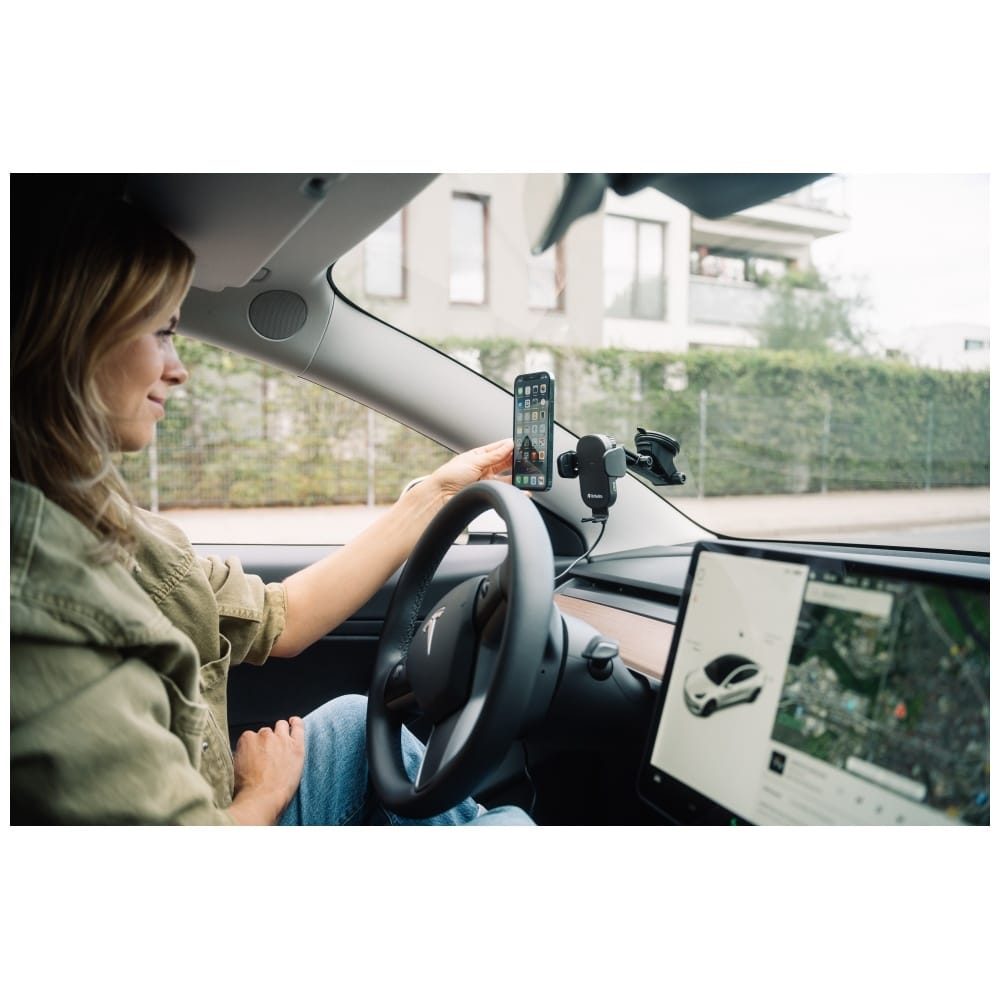 Car Holder With Wireless Charger Verbatim Fwc-01 15w Qi Black 49552 - Image 7