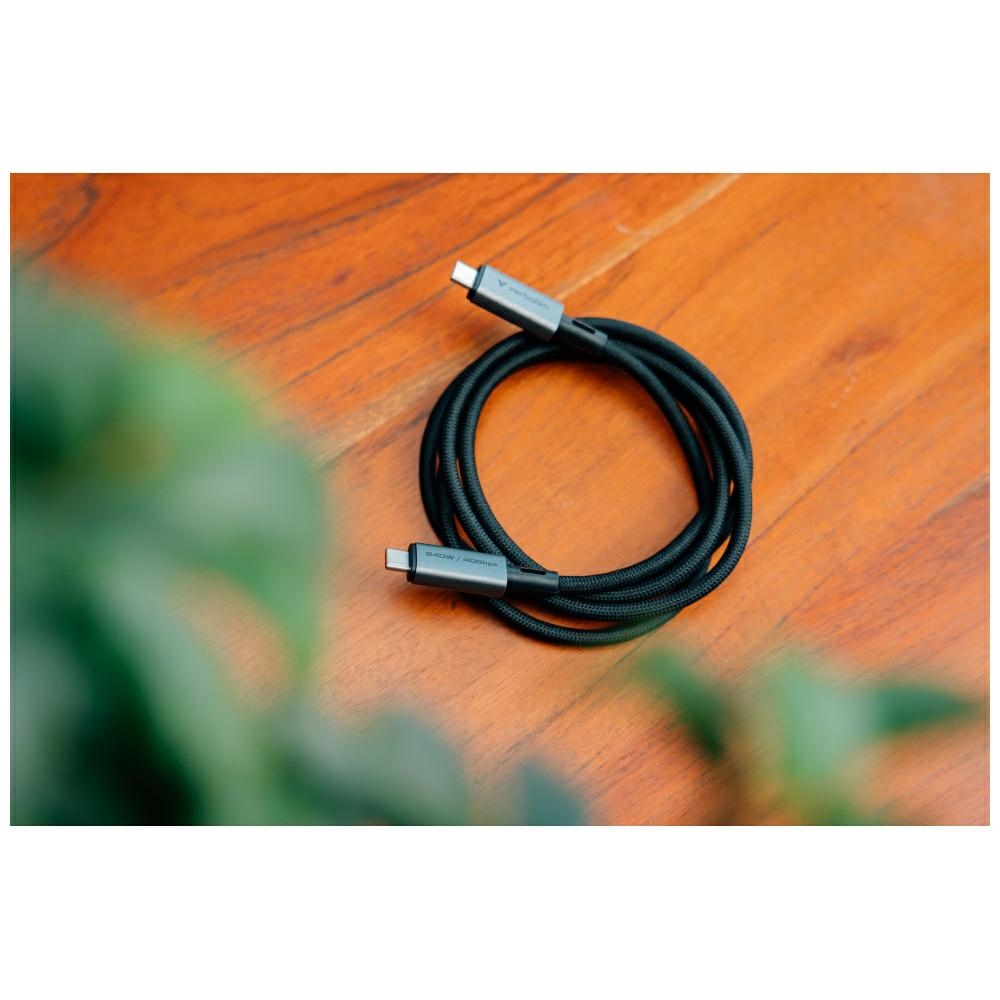 Καλώδιο Verbatim Sync & Charge USB-C To USB-C 240w 40gb/s 120cm Black 31847 - Image 5