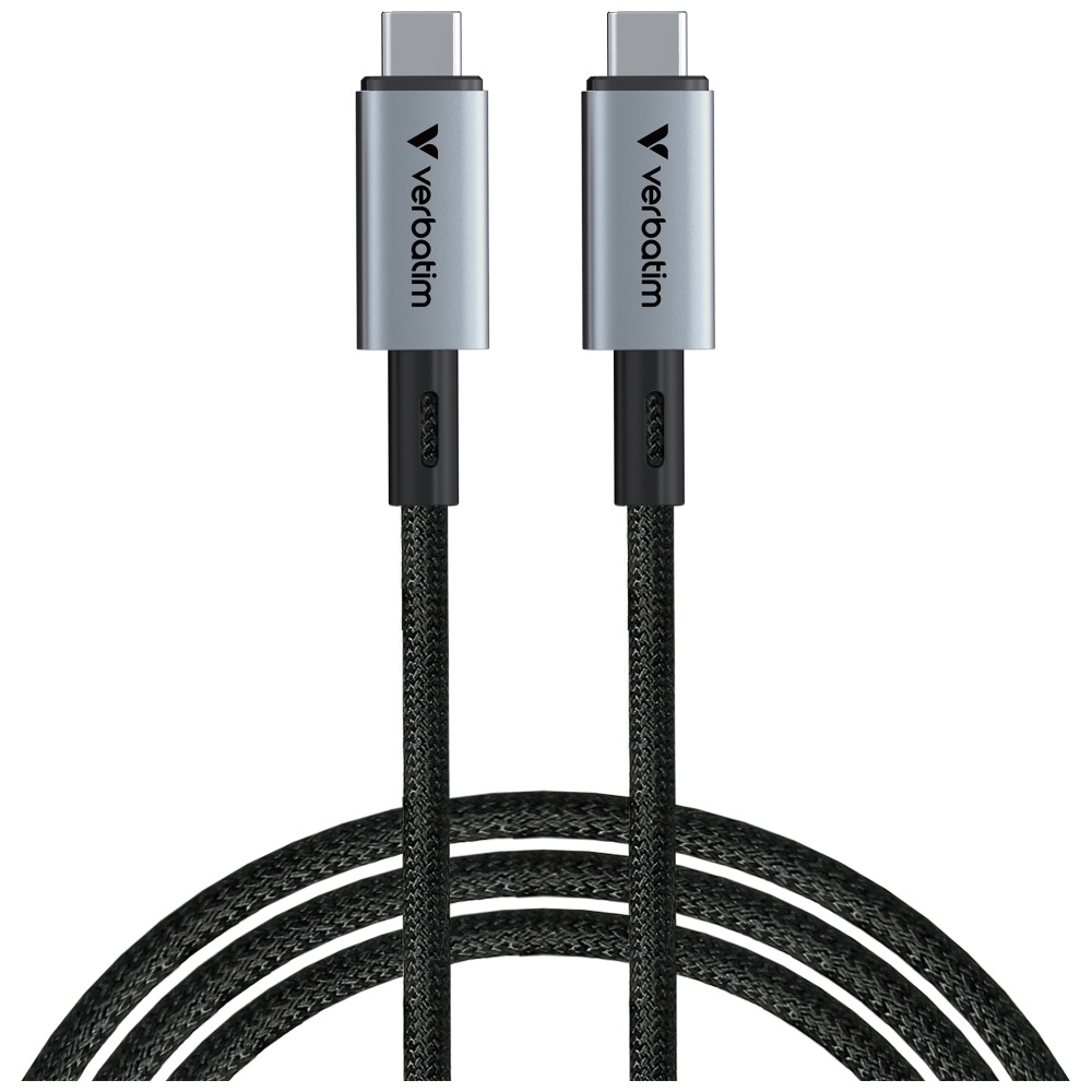 Καλώδιο Verbatim Sync & Charge USB-C To USB-C 240w 40gb/s 120cm Black 31847 - Image 3