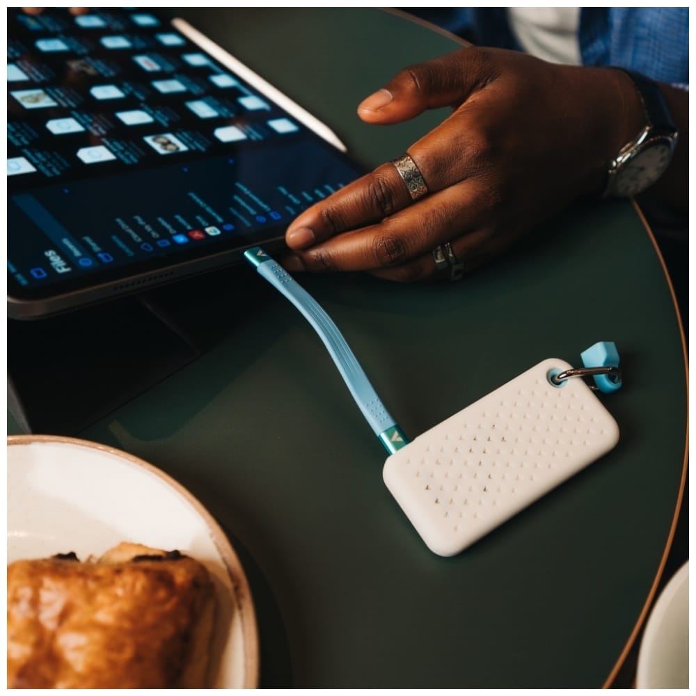 Εξωτερικός Δίσκος Verbatim Pocket Ssd 1tb USB-C 3.2 Gen 2 Λευκό-Ανοιχτό Μπλε 32320 - Image 5
