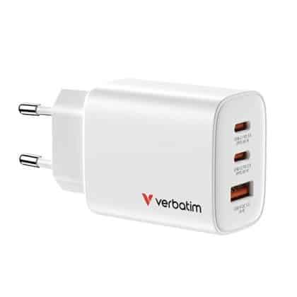 Φορτιστής Τοίχου Verbatim Essentials Gan 65w Λευκός 32353