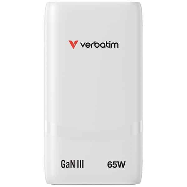 Φορτιστής Verbatim Fold N Go Gan 65w Λευκός 32355 - Image 4